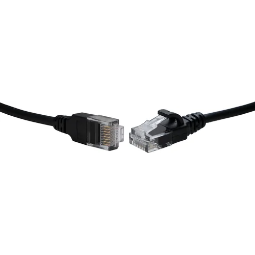 Коммутационный шнур U/UTP 4-х парный cat.5е 3м LSZH черный (диаметр 3,8 мм)